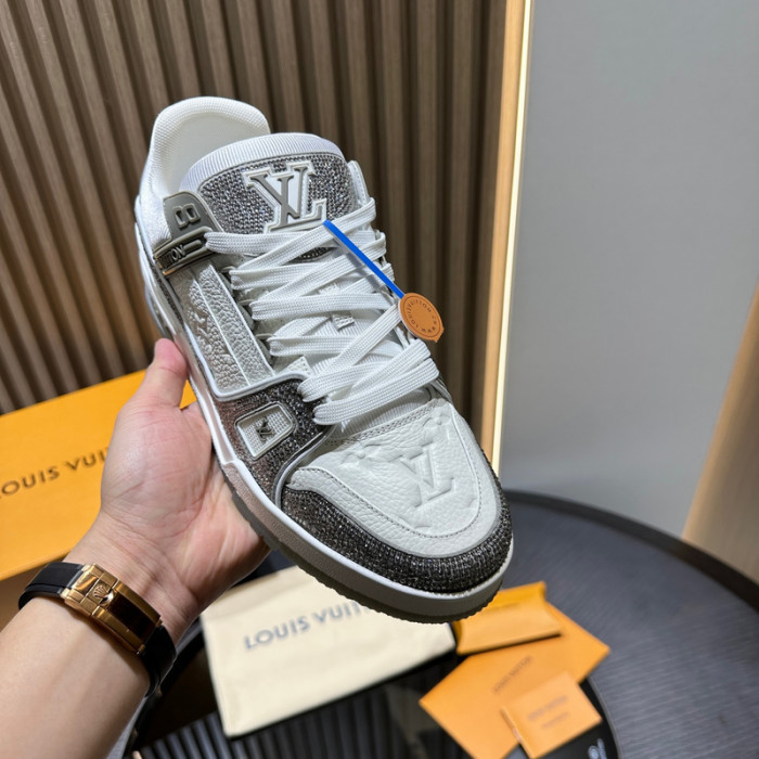 lv trainer sneaker (crystal cusT0mize)